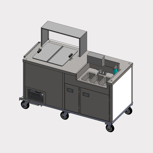 C Nelson Manufacturing BD4CE-05 | 71" L | 3-Bowl Washing
