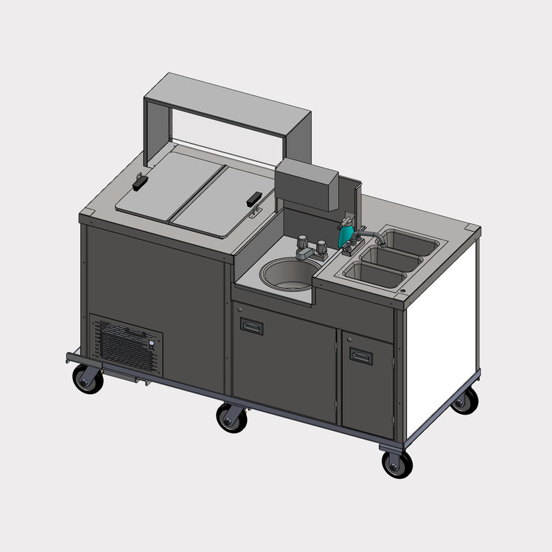 C Nelson BD4CE-07 | 71" L | 4-Bowl Hand & Washing