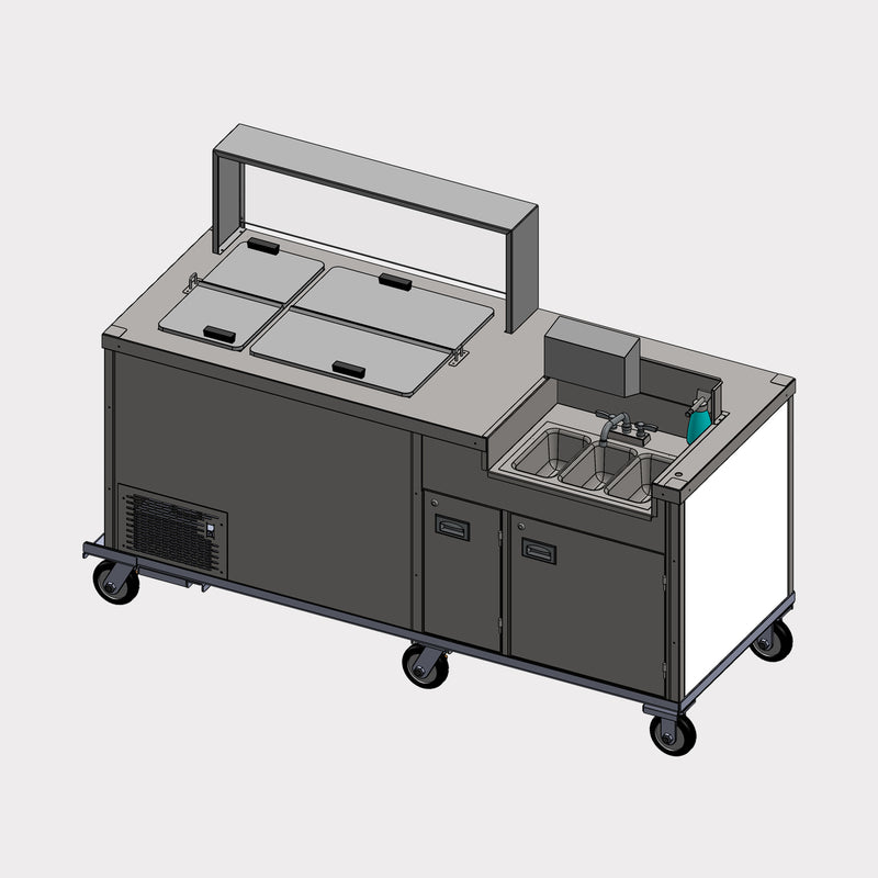 C Nelson Manufacturing BD6CE-05 | 84" L | 3-Bowl Washing