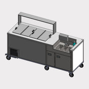 C Nelson Manufacturing BD8CE-05 | 84" L | 3-Bowl Washing