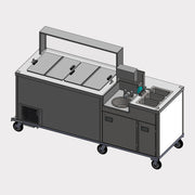 C Nelson Manufacturing BD8CE-07 | 84" L | 4-Bowl Hand & Washing