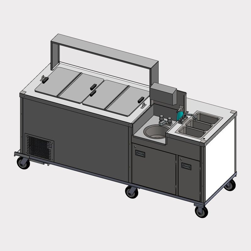 C Nelson Manufacturing BD8CE-07 | 84" L | 4-Bowl Hand & Washing