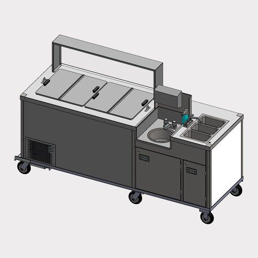 C Nelson Manufacturing BD8CE-07 | 84" L | 4-Bowl Hand & Washing