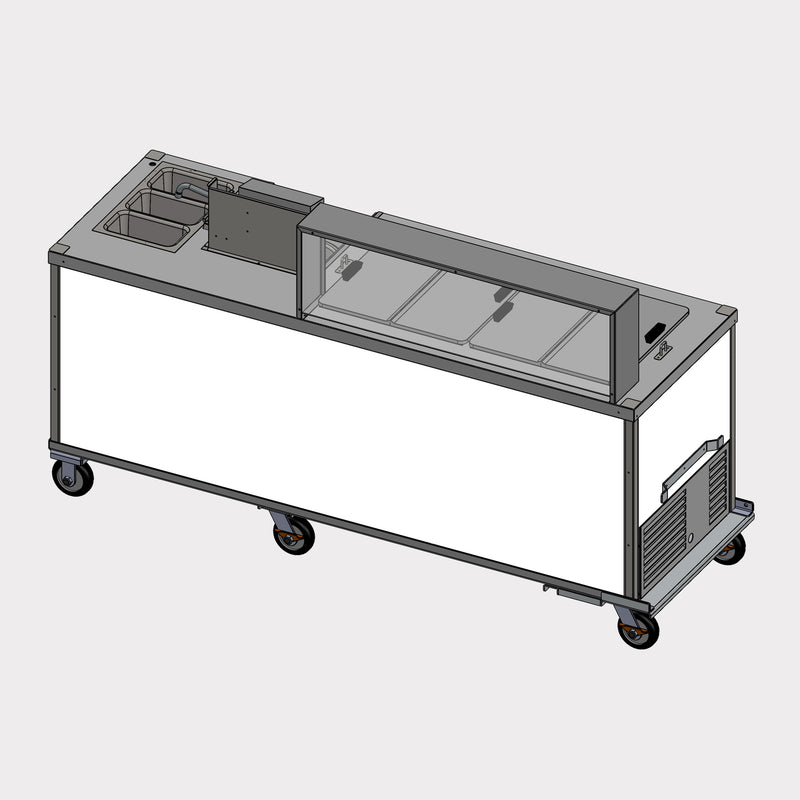 BD8CE-07 | 84" L | 4-Bowl Hand & Washing